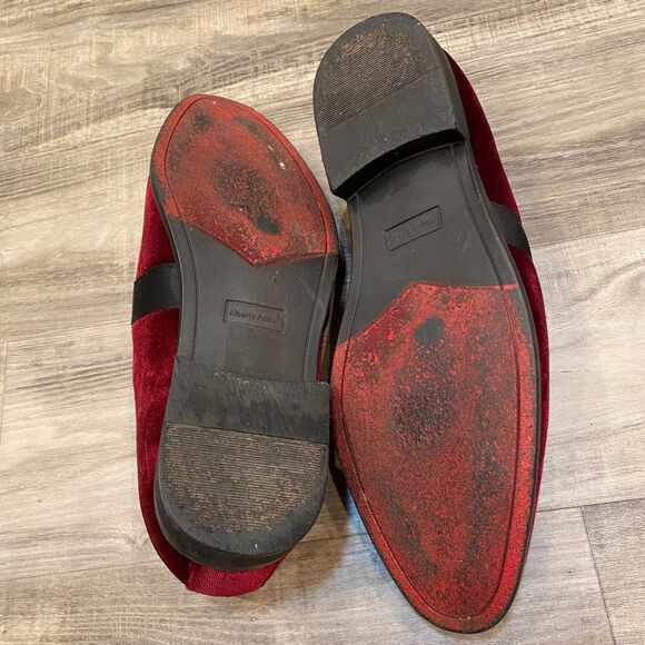 Alberto Fellini Men's Classic Velvet Smoking Loafer size 10.5 - Picture 4 of 4